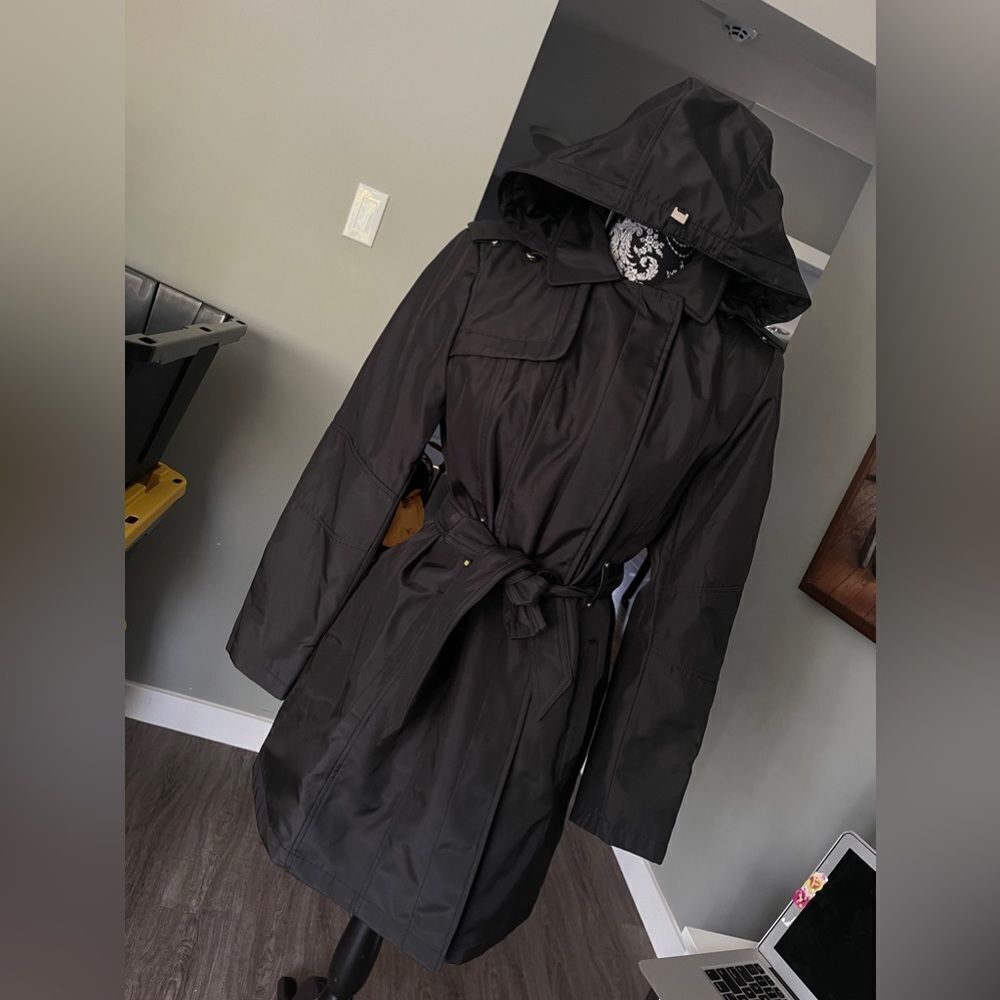 NOVELTI Black Trench Coat NEW